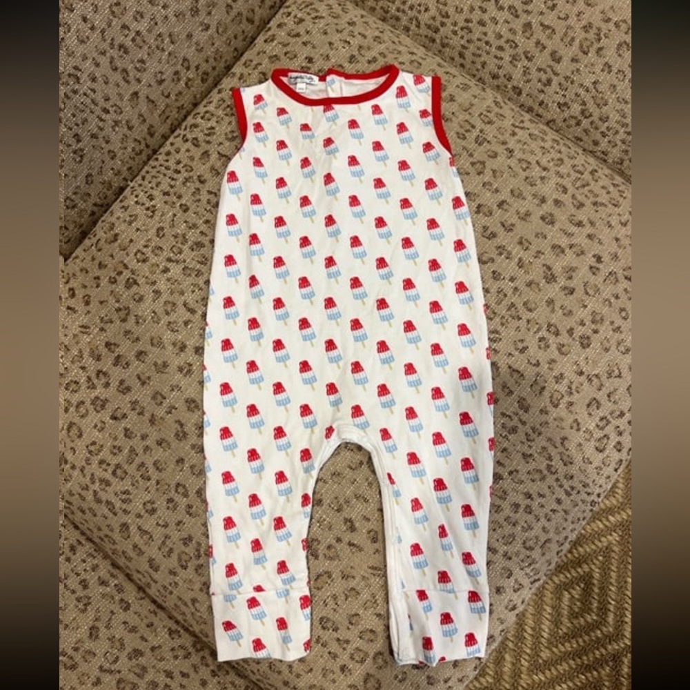 Magnolia Baby Red and Blue Popsicle Kids One Piece